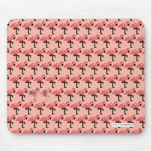 Rosa Flamingos Mousepad