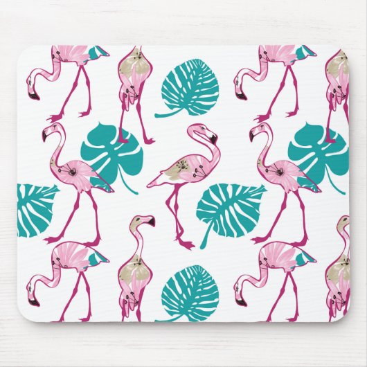 Rosa Flamingos Mousepad (Vorne)