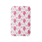 Rosa Flamingos Muster Badematte (Vorderseite Vertikal)