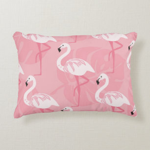 Rosa Flamingos: nahtlose Vintage Illustration. Dekokissen
