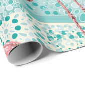 Rosa Flamingos nahtloses Muster Geschenkpapier (Rolleneckpunkt)