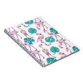 Rosa Flamingos Notizblock (Rechte Seite)