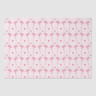 Rosa Flamingos-Papiertaschentuch Seidenpapier