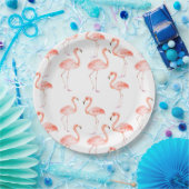 Rosa Flamingos Pappteller (Party)