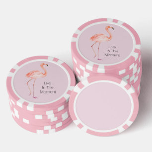 Rosa Flamingos Personalisiert Pokerchips