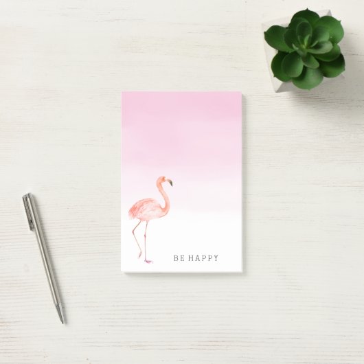 Rosa Flamingos personalisiert Post-it Klebezettel (Büro)