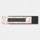 Rosa Flamingos personalisiert Türschild (Vorderseite )