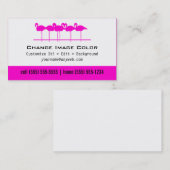 Rosa Flamingos - persönliche Visitenkarte (Vorne/Hinten)