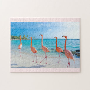 Rosa Flamingos-Puzzle Puzzle