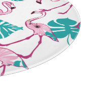Rosa Flamingos Schneidebrett (Ecke)