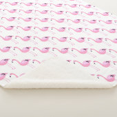 Rosa Flamingos Sherpadecke (3/4)