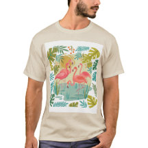 ROSA FLAMINGOS STEHEN ZUSAMMEN