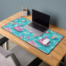ROSA FLAMINGOS, STRANDTÜCHER & GETRÄNKE SCHREIBTISCHUNTERLAGE
