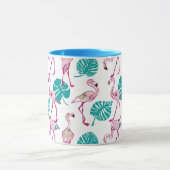 Rosa Flamingos Tasse (Zentrum)