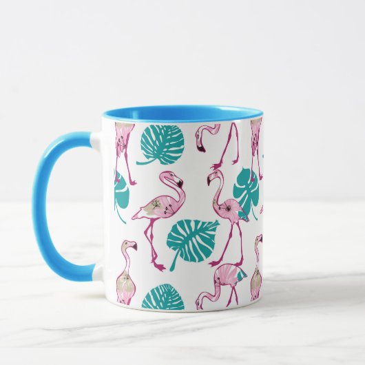 Rosa Flamingos Tasse (Links)