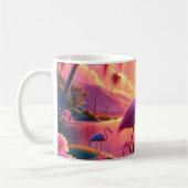 Rosa Flamingos Tasse! Kaffeetasse (Links)