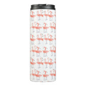 Rosa Flamingos Tropenvögel Niedlicher Vogel Thermosbecher (Rückseite)