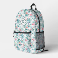 Rosa Flamingos tropische Blume Muster