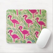 Rosa Flamingos tropisches Muster Mousepad (Mit Mouse)