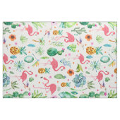 Rosa Flamingos tropisches, nahtloses Muster Stoff (Yard (91,4 cm))