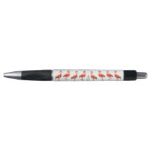 Rosa Flamingos und Reed-Pflanze auf weißem Hinterg Kugelschreiber (Vorderseite)