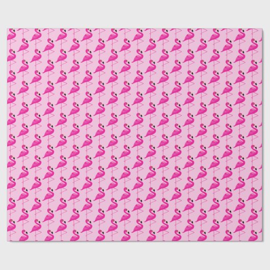 Rosa Flamingos-Vogelmuster-Grafik Geschenkpapier (Flach)