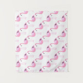 Rosa Flamingos Wandteppich (Vorderseite)