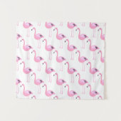 Rosa Flamingos Wandteppich (Vorderseite (Horizontal))