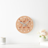 Rosa Flamingos Wanduhr (Zuhause)