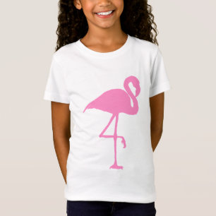 Rosa Flamingovogel-Silhouetteillustration T-Shirt