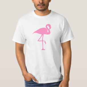 Rosa Flamingovogel-Silhouetteillustration T-Shirt