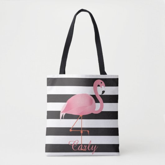 Rosa Flamingowindeltasche Tasche (Vorderseite)