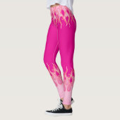 Rosa Flammen, Racing Flammen, Feuer, heiß, frisier Leggings (Links)