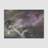 Rosa Flapper Glam Frau Dekoupage Seidenpapier (Vorderseite)