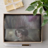 Rosa Flapper Glam Frau Dekoupage Seidenpapier (Geschenk)