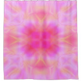 Rosa Flare Duschvorhang (Vorderseite)