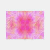 Rosa Flare Fleecedecke (Vorderseite (Horizontal))