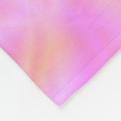 Rosa Flare Fleecedecke (Ecke)