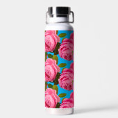 Rosa Flasche mit Insualwasser (Rückseite)