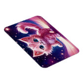 Rosa, flauschig niedliche Katzenaugen Magnet (Rechte Seite)