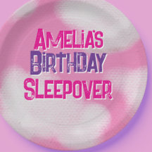 Rosa flauschige Wolken Personalisiert Geburtstag