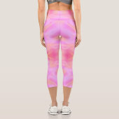 Rosa Fleck Capri Leggings (Rückseite)