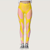 Rosa Flecken auf Gold Leggings (Vorderseite)