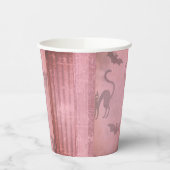 Rosa-Fledermäuse, grunge, rosa, rosa, katzenartig, Pappbecher (Links)