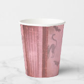 Rosa-Fledermäuse, grunge, rosa, rosa, katzenartig, Pappbecher (Rechts)