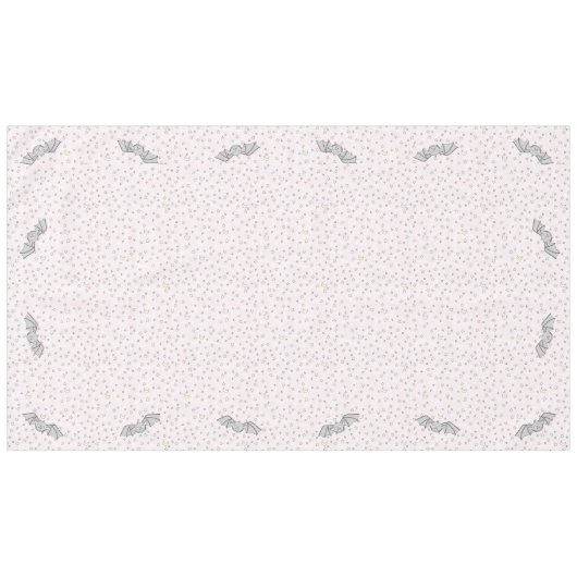 Rosa Fledermäuse Niedliches KinderHalloween Tischdecke (Vorderseite (Horizontal))