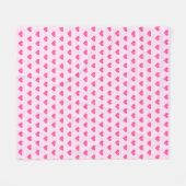 Rosa Fleece Blanket mit Herz (Vorderseite (Horizontal))