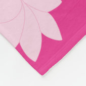 Rosa Fleece-Decke Florale Wellness-Decke Fleecedecke (Ecke)