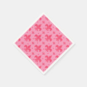 rosa Fleur-de-lis-Muster Serviette (Ecke)