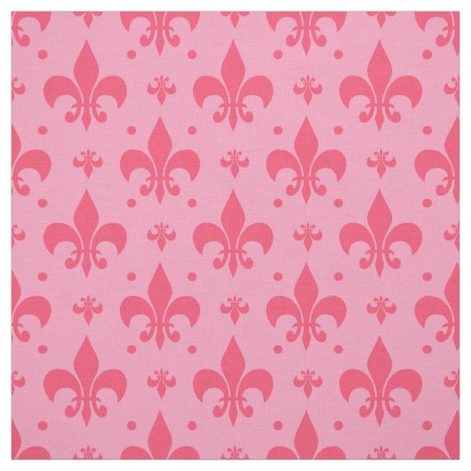 rosa Fleur-de-lis-Muster Stoff (Muster)